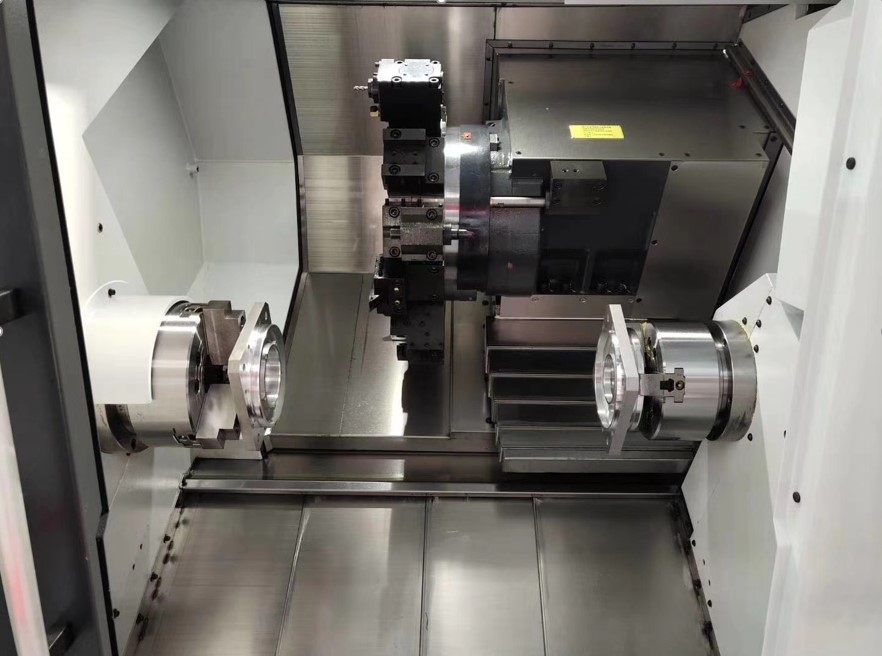 Токарный станок ЧПУ с наклонной станиной MetalTec NeoTurn 60DYS с противошпинделем