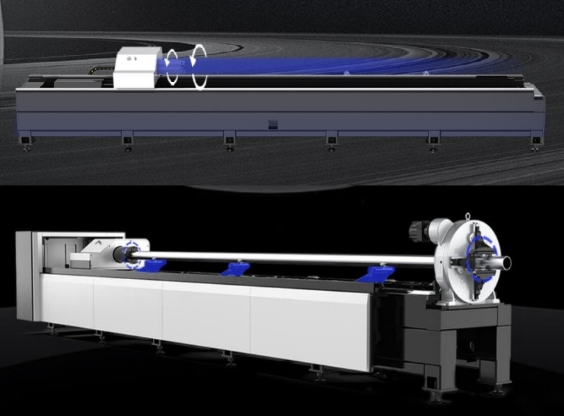 Оптоволоконный лазерный станок для металлических труб METALTEC TЕ-62 (3000W)