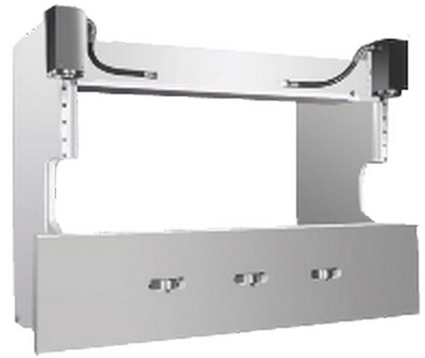 Листогибочный гидравлический пресс MetalTec HBM 125/3200M (Е22, ручная компенсация прогиба, инвертор заднего упора)